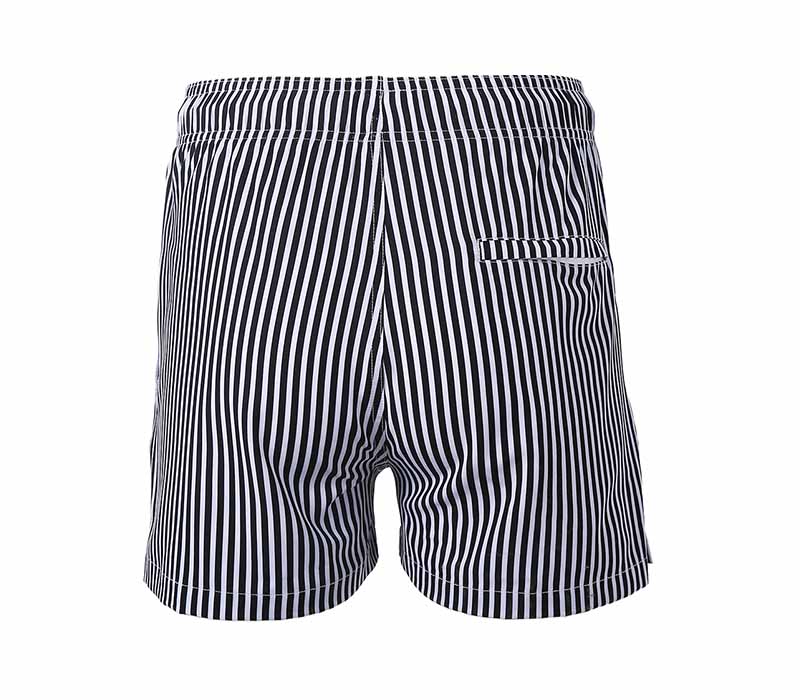 Classic black and white stripes swim shorts - Airswimwear