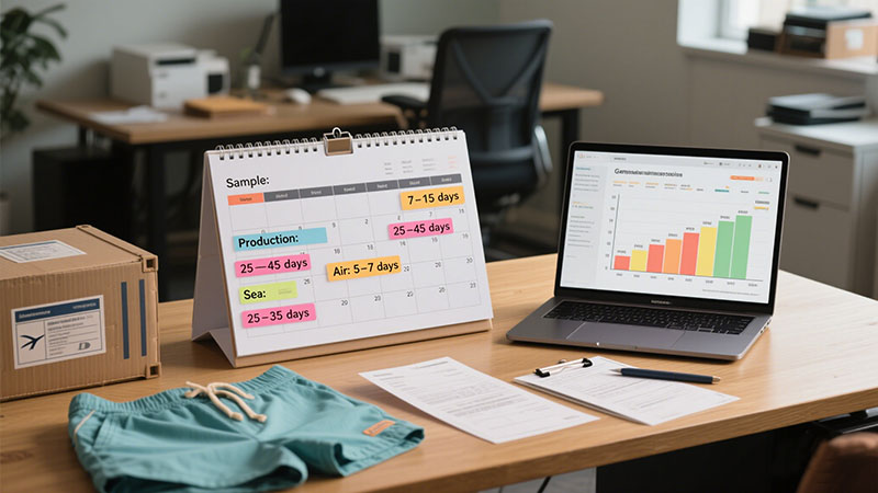 production and shipping timeline