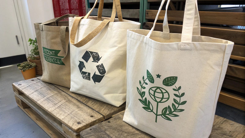 recycled tote bag materials