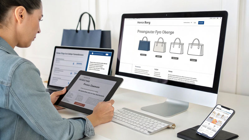 mart’s bags tote ordering process