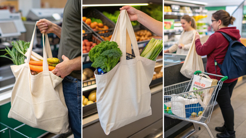 reusing cotton tote bags