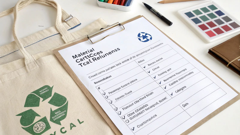 recycled tote sourcing questions