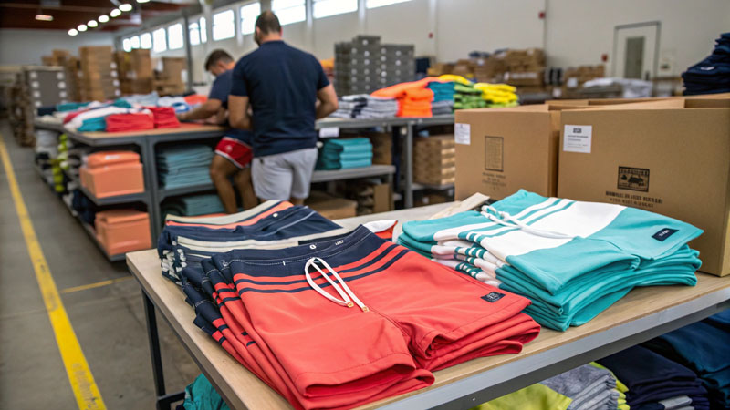 Partial delivery strategies for beach shorts