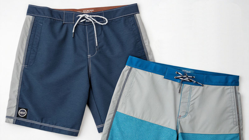 Beach shorts edge reinforcement techniques