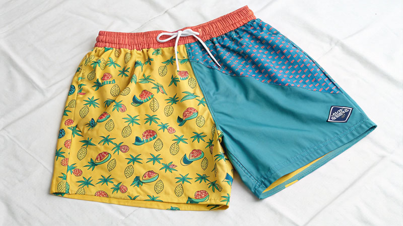 Mobile branding custom beach shorts
