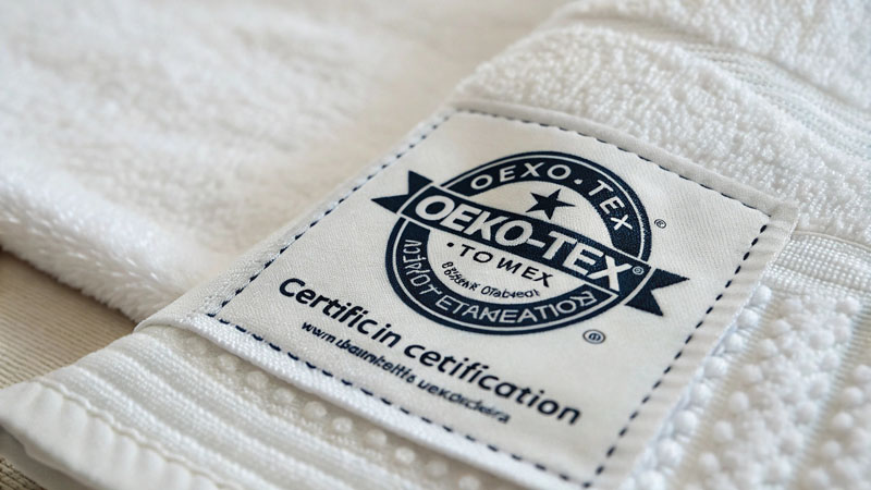oeko-tex towel certification label