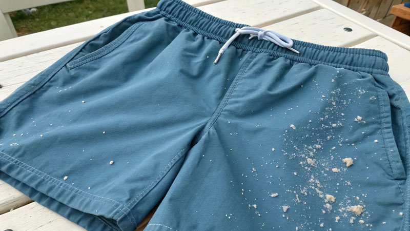 What causes pilling on beach shorts