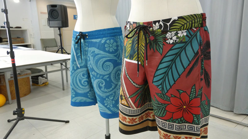 Printing techniques personalized beach shorts