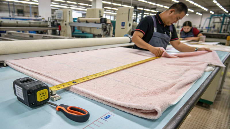 gsm test fabric weight towel manufacturing