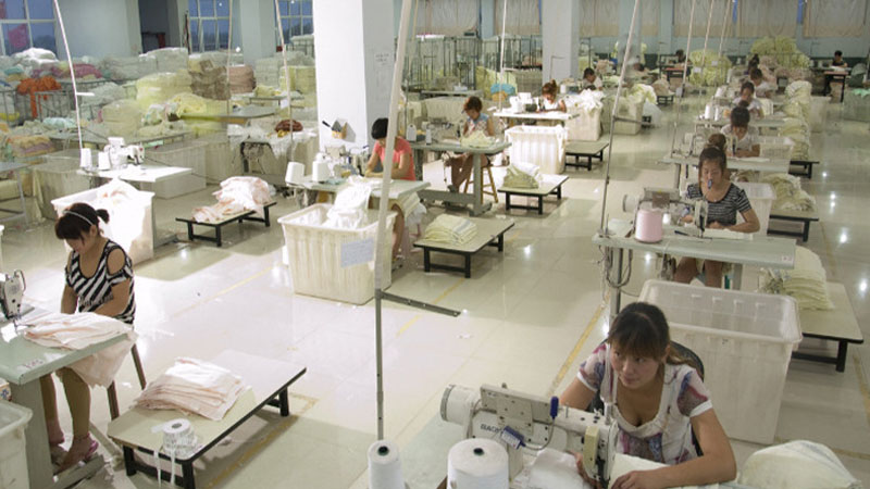 golf towel production steps factory