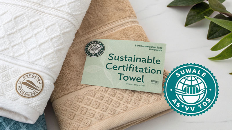 sustainable golf towel production