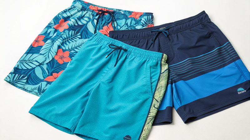 Chlorine resistant fabrics for beach shorts