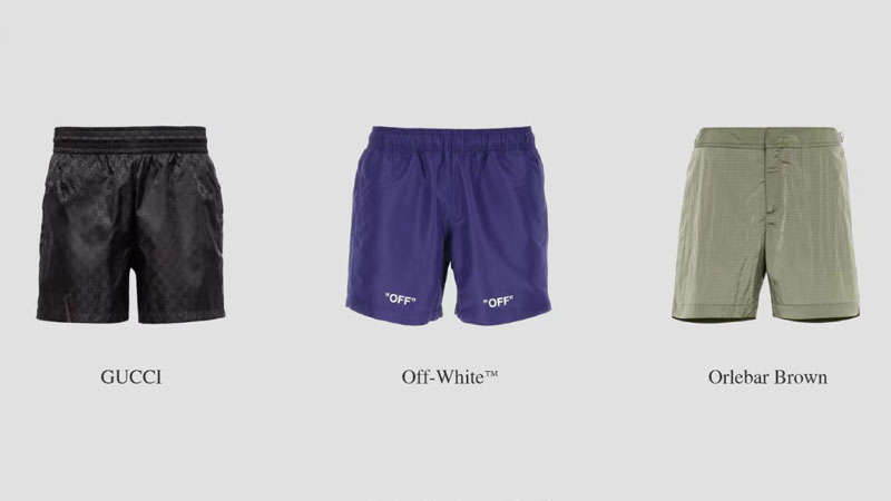 High volume QC process beach shorts
