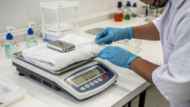 lab weighing towel gsm test
