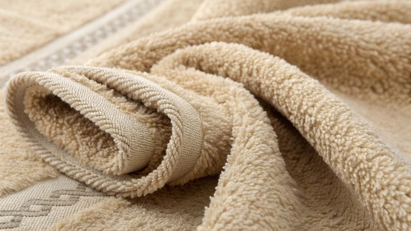 durable towel closeup double-loop terry