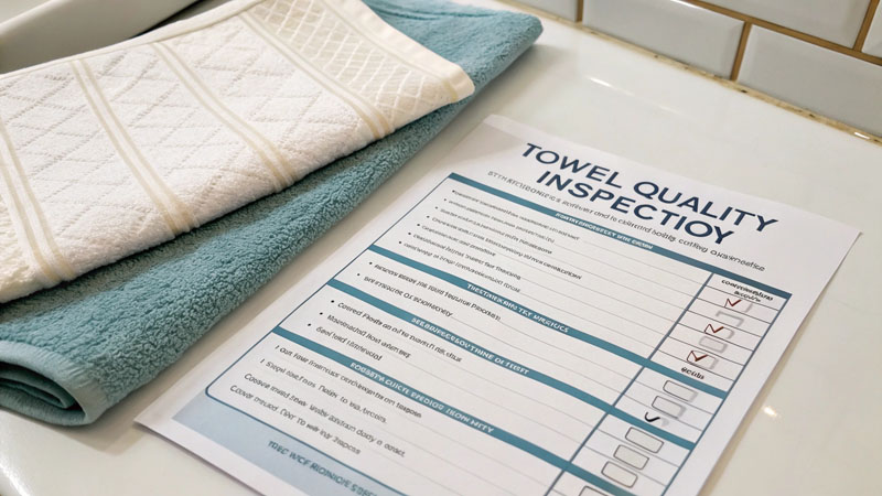 towel quality inspection checklist