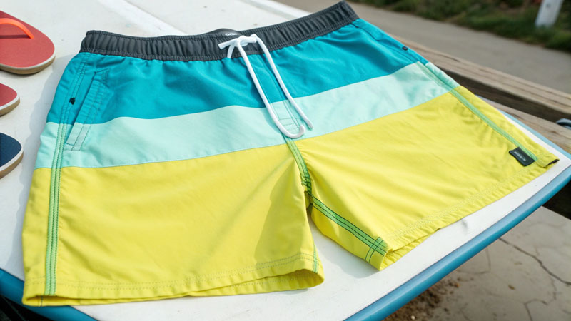 Anti-chlorine treatment process beach shorts
