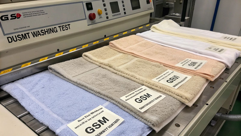 durability washing test towels gsm