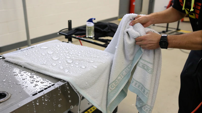 towel drying performance test