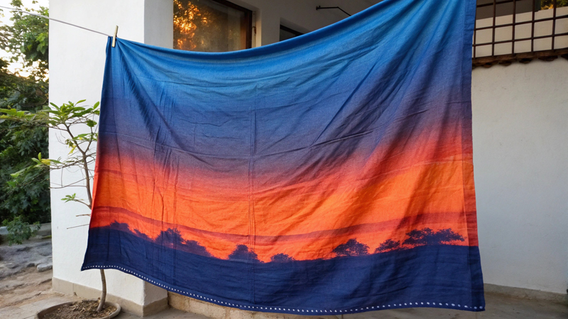 natural dye beach towels