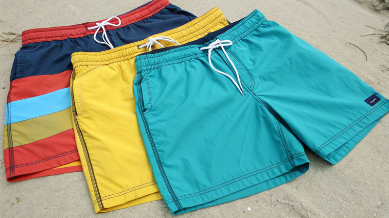 Chlorine resistance testing beach shorts