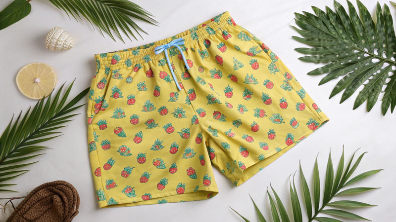 Production-friendly full-print shorts