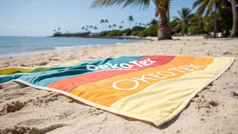 beach towel marketing oeko-tex