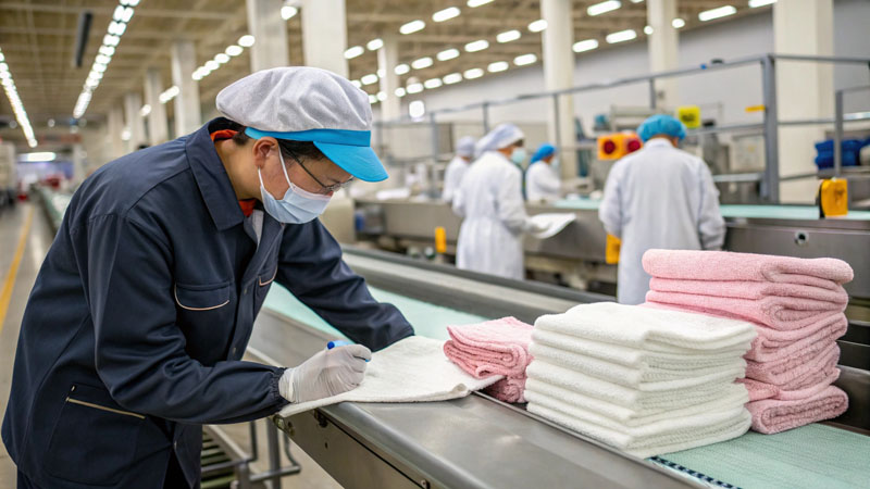 quality control audit towel production