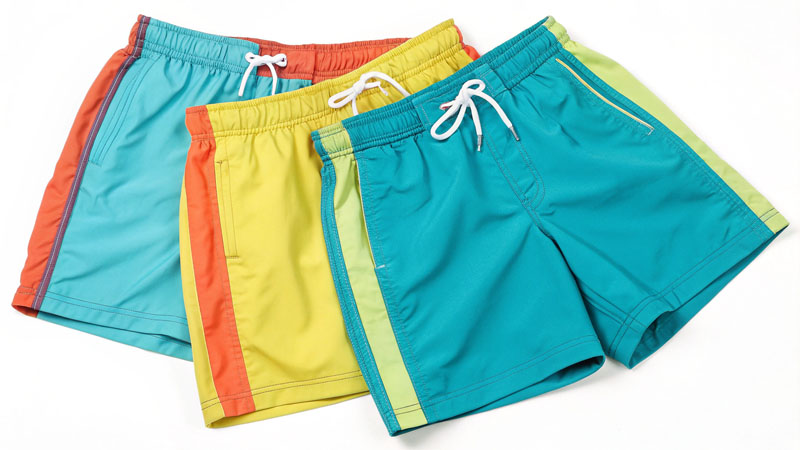 Chlorine resistant design beach shorts