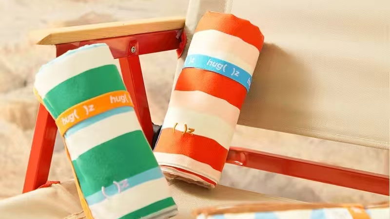 selecting beach towel color samples