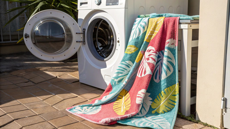 towel colorfastness and print