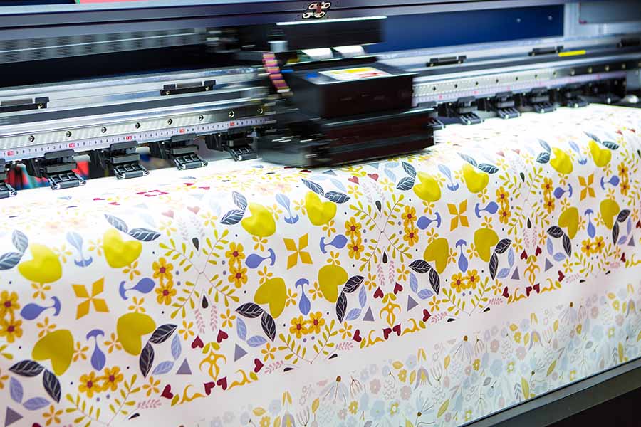 bangkok,,thailand, ,march,29,,2024:,hybrid,digital,textile,printer.